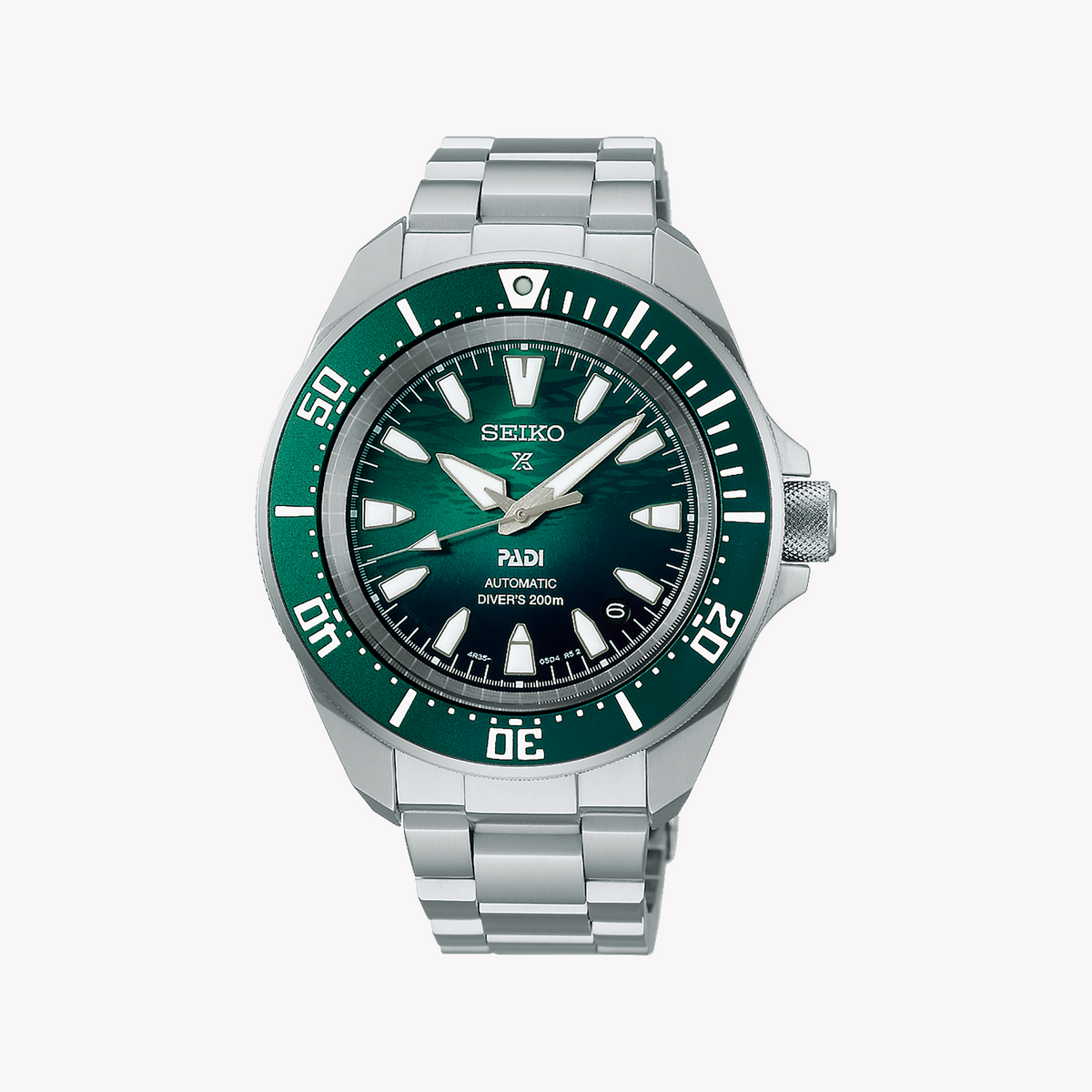 SEIKO Men's Stainless Steel Green Dial Watch | SRPL53K1