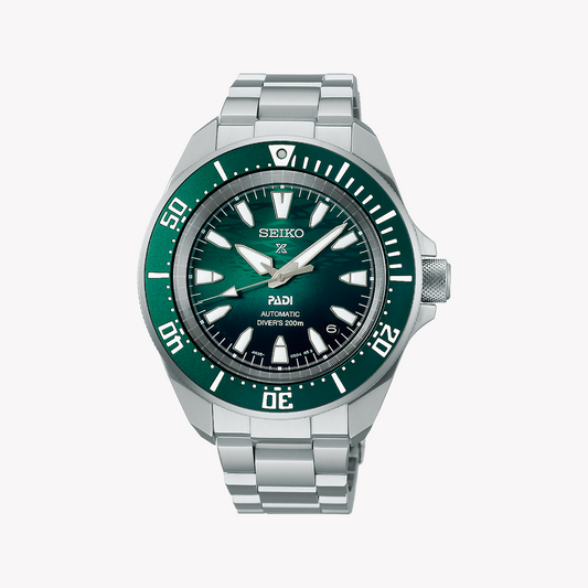 SEIKO Men's Stainless Steel Green Dial Watch | SRPL53K1