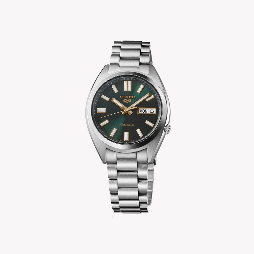 SEIKO 5 Men's Stainless Steel Green Dial Watch | SRPL57K1