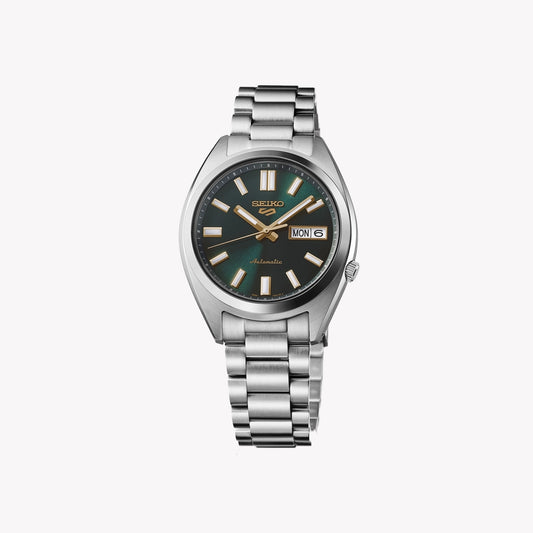 SEIKO 5 Men's Stainless Steel Green Dial Watch | SRPL57K1