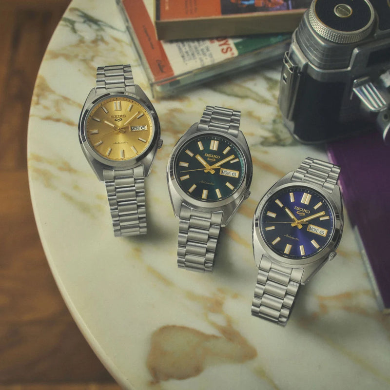 SEIKO 5 Men's Stainless Steel Green Dial Watch | SRPL57K1 by i-watch