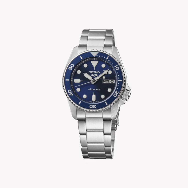 SEIKO 5 Men's Stainless Steel Blue Dial Automatic Watch SRPL77K1 by i-watch