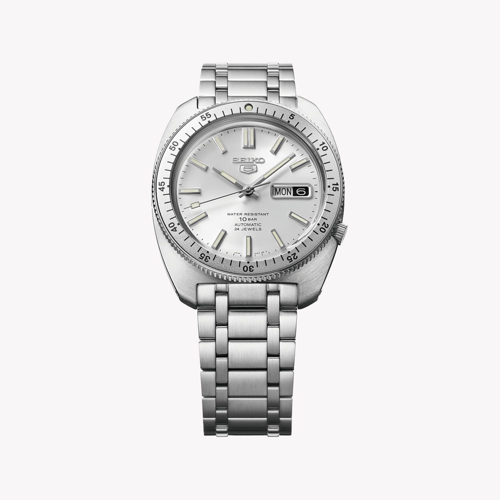 Seiko 5 Men's Stainless Steel Silver Automatic Watch | Srpl91k1