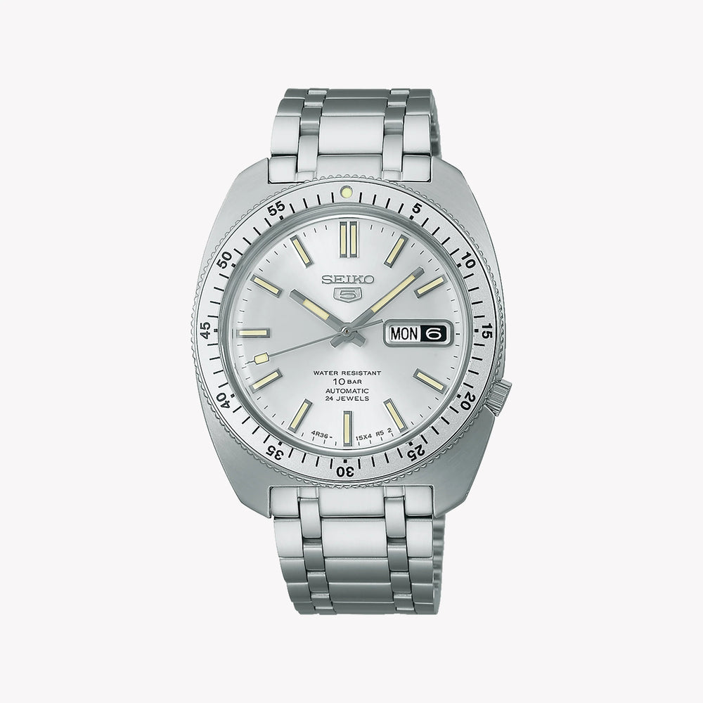 Seiko 5 Men's Stainless Steel Silver Automatic Watch | Srpl91k1 by i-watch