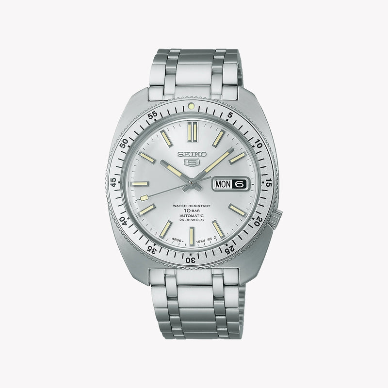 Seiko 5 Men's Stainless Steel Silver Automatic Watch | Srpl91k1 by i-watch