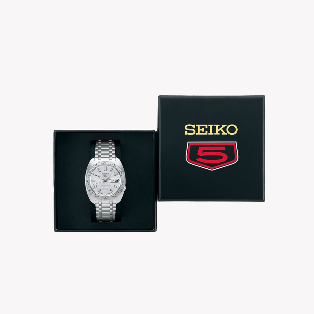 Seiko 5 Men's Stainless Steel Silver Automatic Watch | Srpl91k1