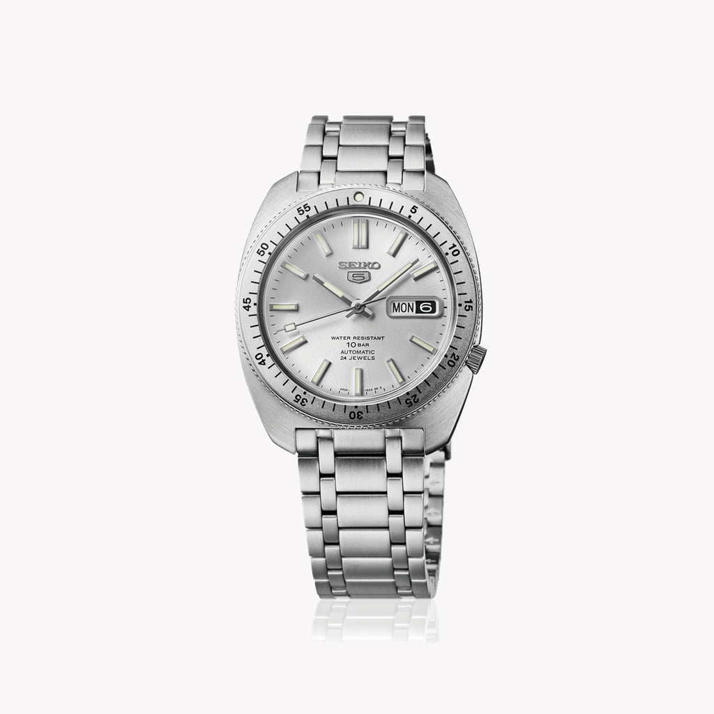 Seiko 5 Men's Stainless Steel Silver Automatic Watch | Srpl91k1
