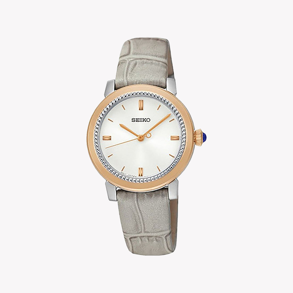 Seiko Women's Rose Gold Stainless Steel Quartz Watch Srz452p1