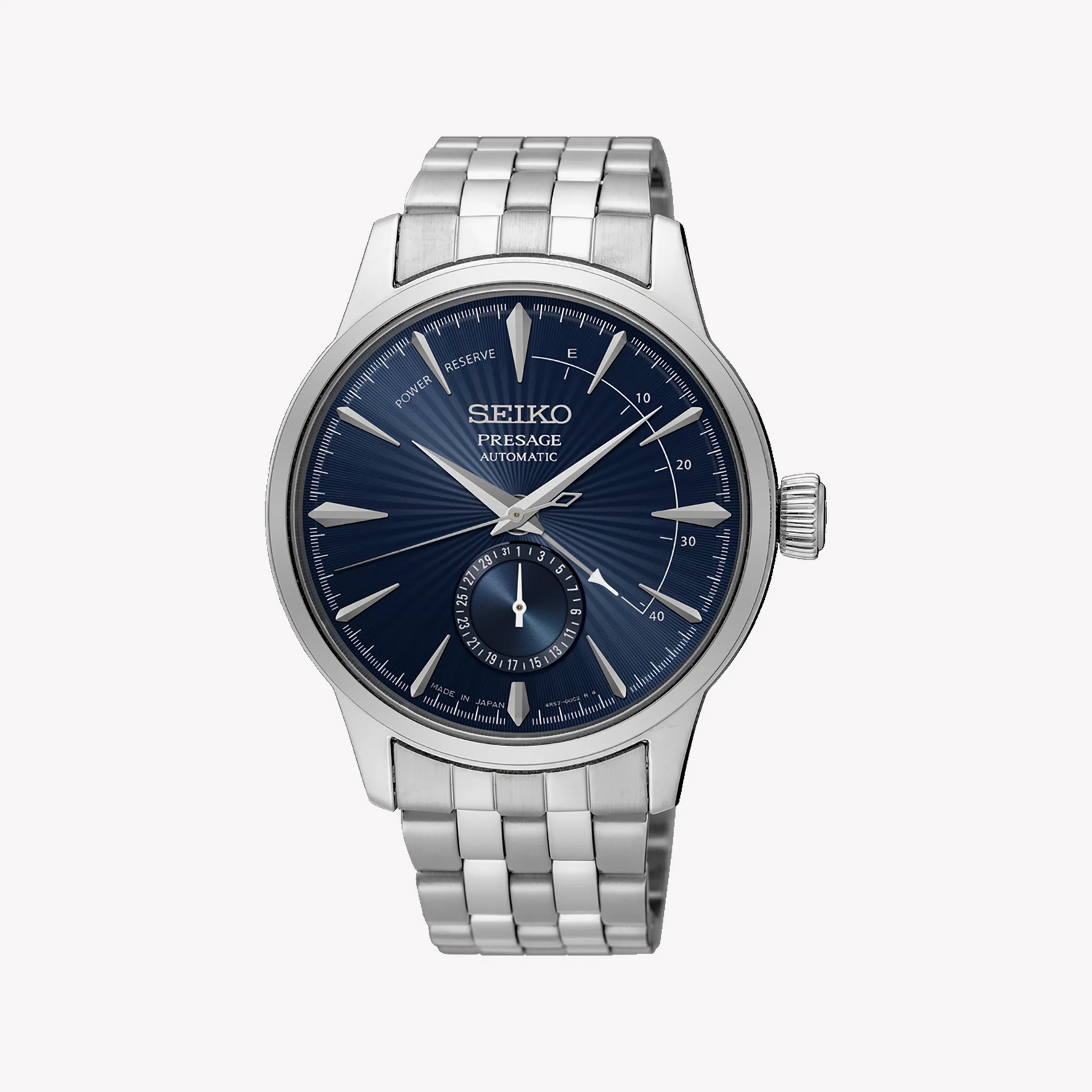 Seiko Men's Stainless Steel Watch, Silver/Blue | Ssa347j1 by i-watch