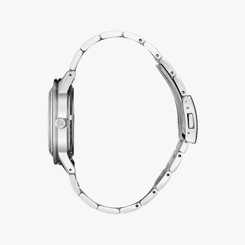 Seiko Men's Silver Stainless Steel, Black Dial | Ssa425j1