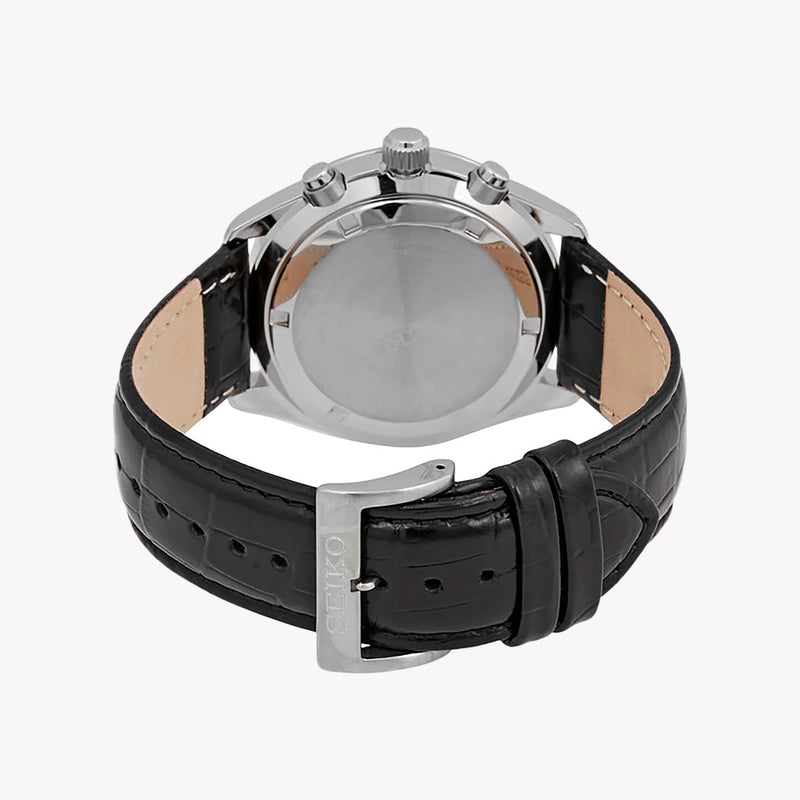 SEIKO Men's Stainless Steel, Leather | SSB383P1 Watch by i-watch