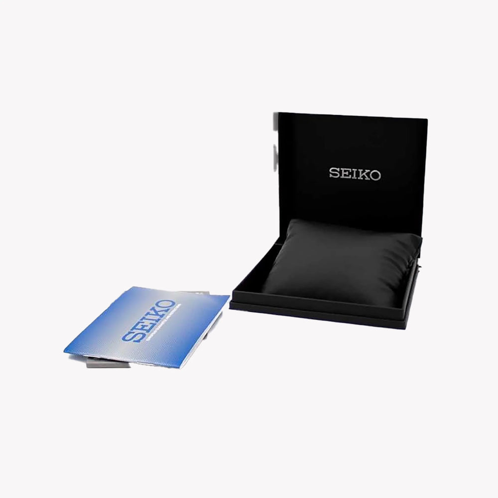 SEIKO Men's Stainless Steel Black Dial Watch | SSB479P1 by i-watch