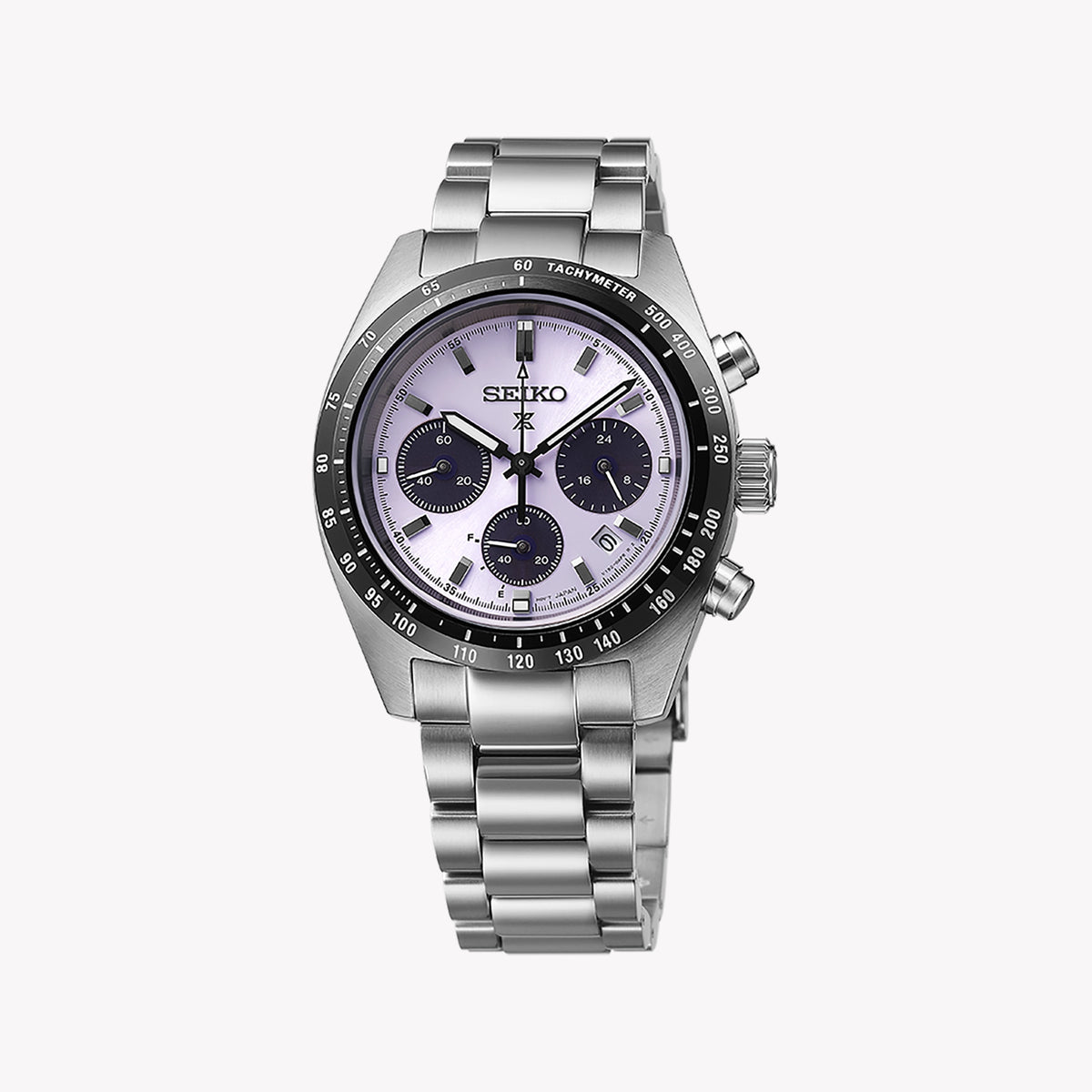 SEIKO Men's Stainless Steel Purple Dial Watch | SSC955P1