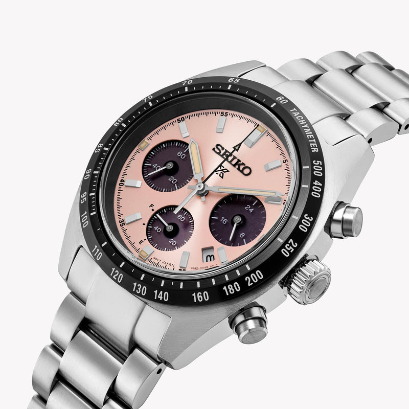 Seiko Prospex Speedtimer Solar Chronograph Pink Dial SSC963P1