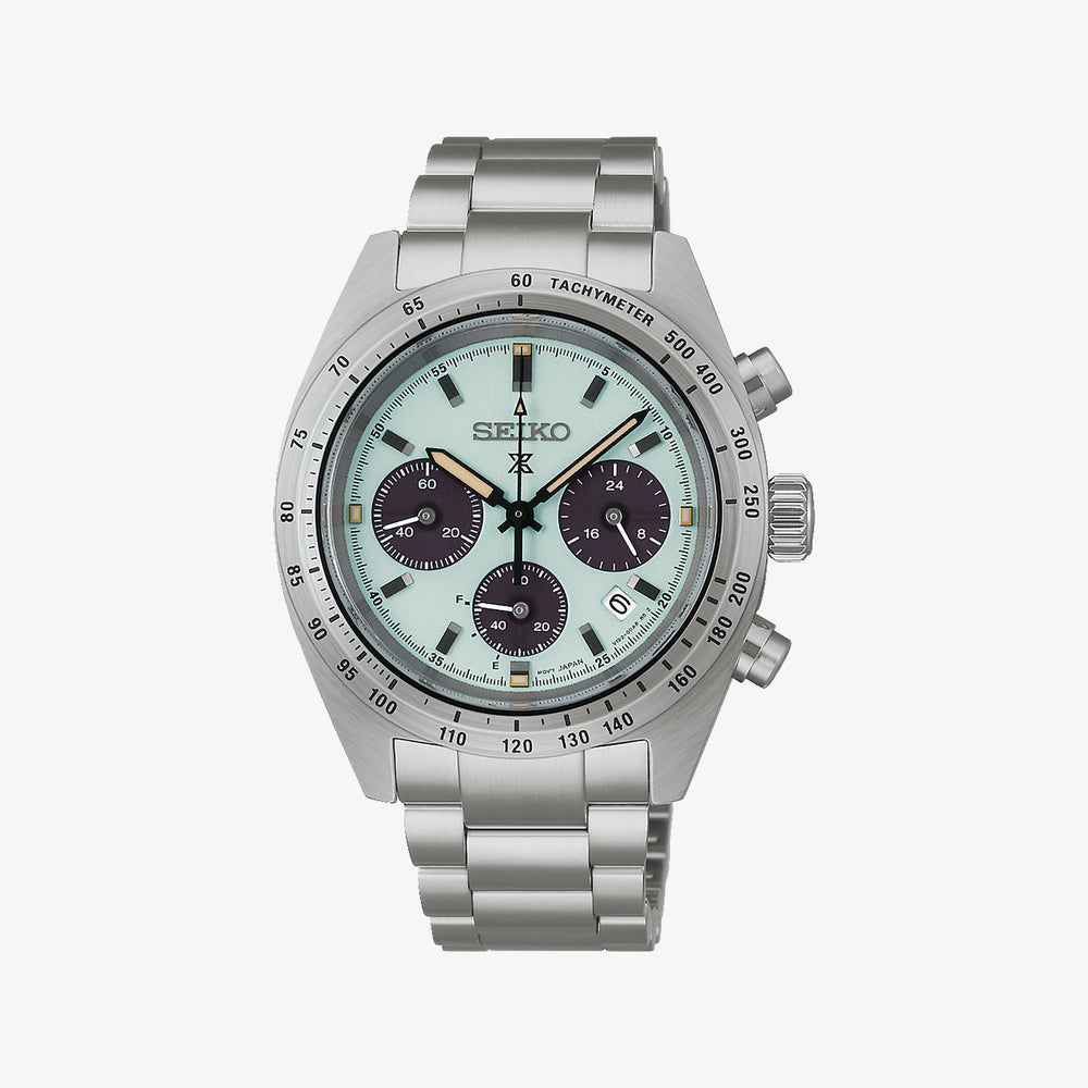 Seiko Prospex Speedtimer Solar Chronograph 39mm Mint Green Dial SSC965P1