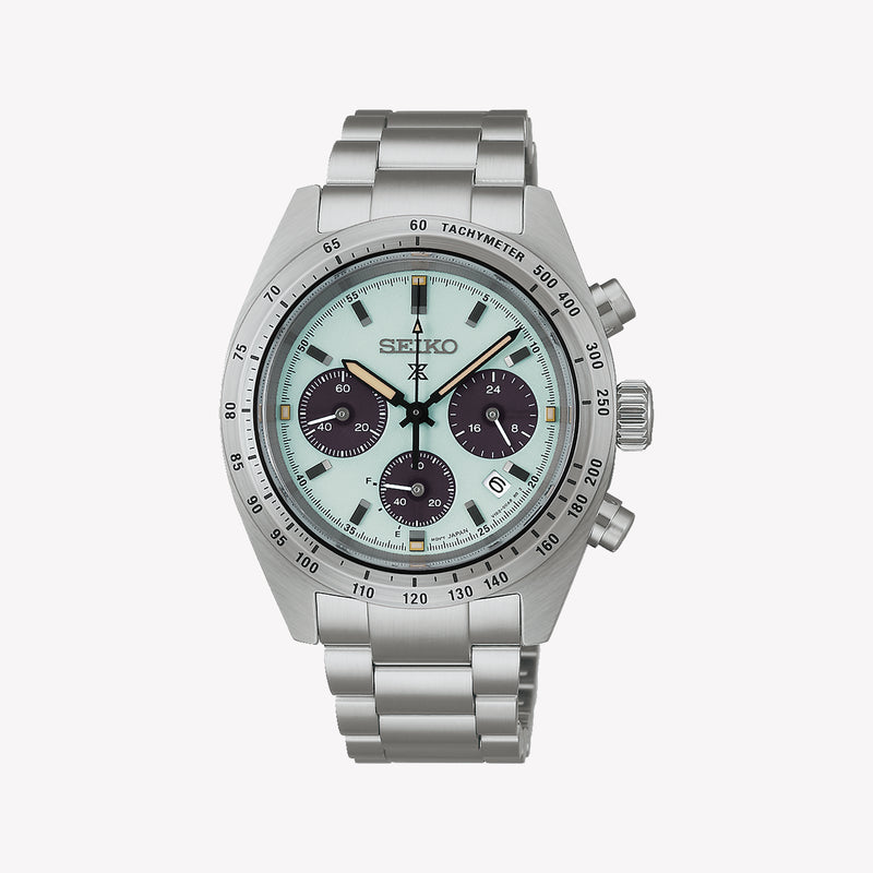 Seiko Prospex Speedtimer Solar Chronograph 39mm Mint Green Dial SSC965P1