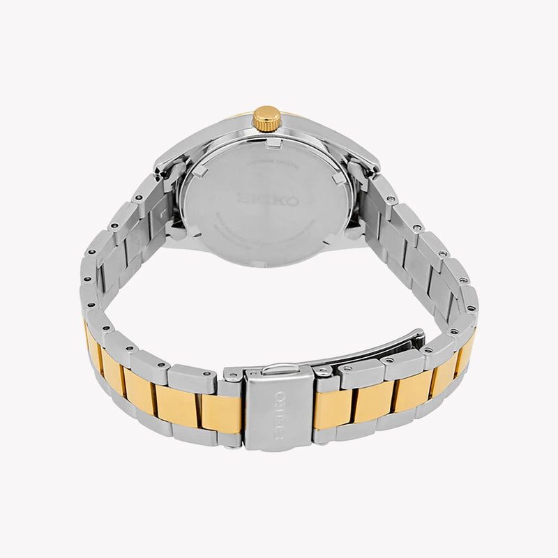 SEIKO Women's Stainless Steel Silver & Gold Watch | SUR354P1 by i-watch