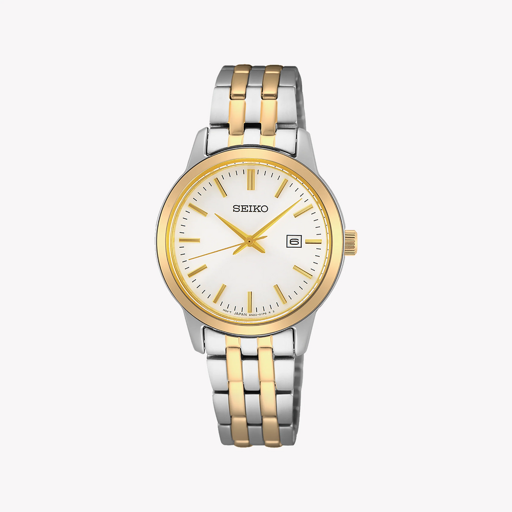 Seiko Women's Silver/Gold Quartz Watch | Sur410p1 by i-watch