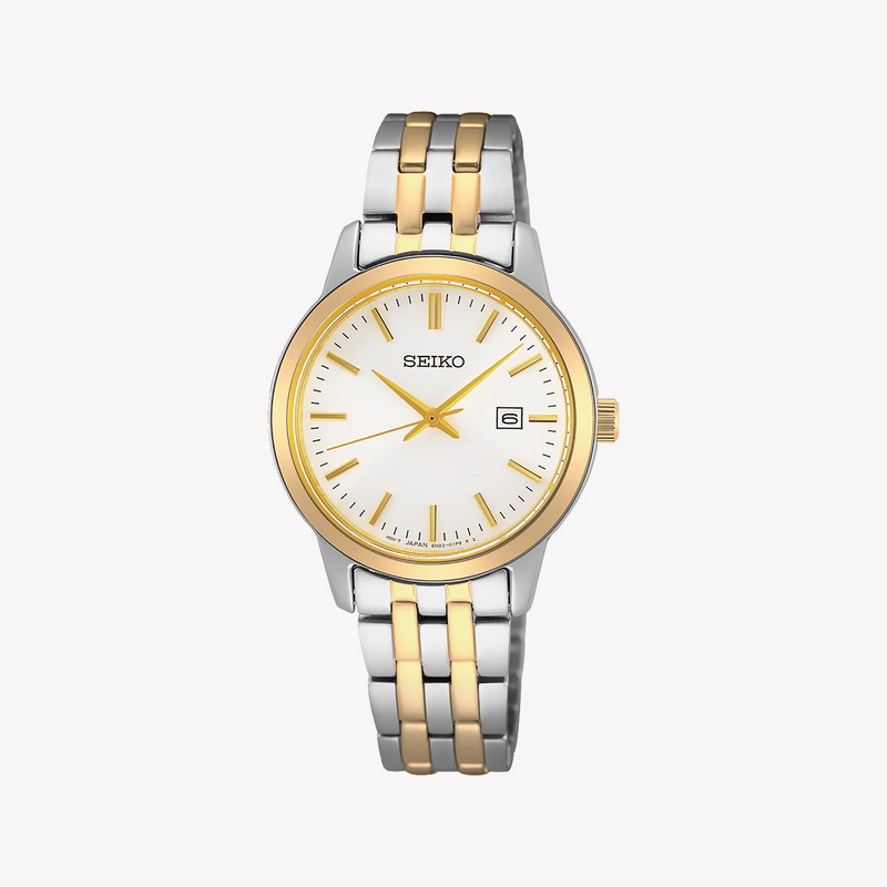 Seiko Women's Silver/Gold Quartz Watch | Sur410p1 by i-watch