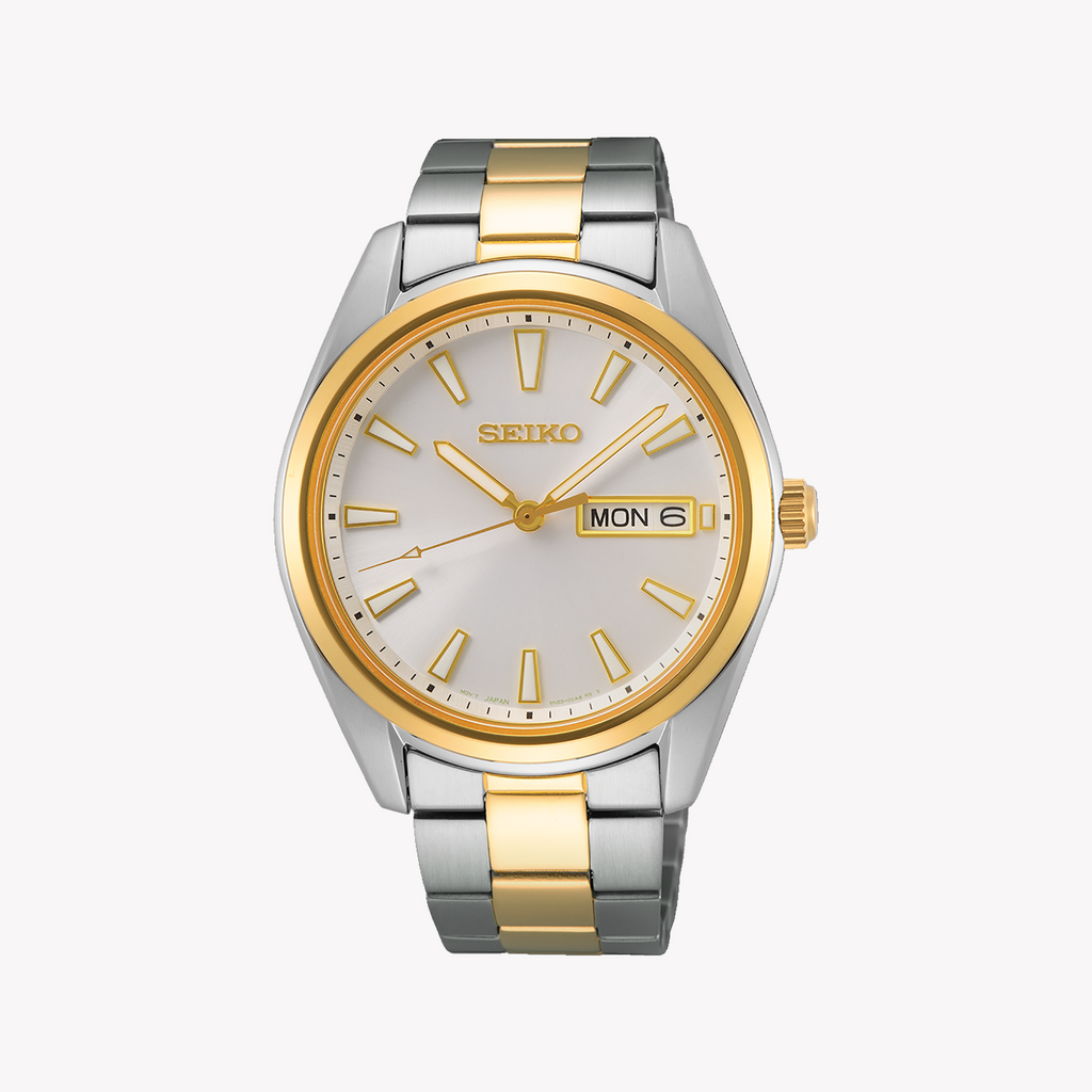 Seiko Men's Stainless Steel, Silver & Gold | Sur446p1