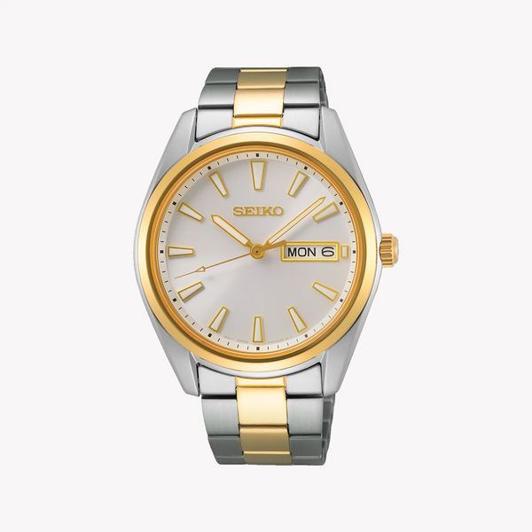 Seiko Men's Stainless Steel, Silver & Gold | Sur446p1 by i-watch