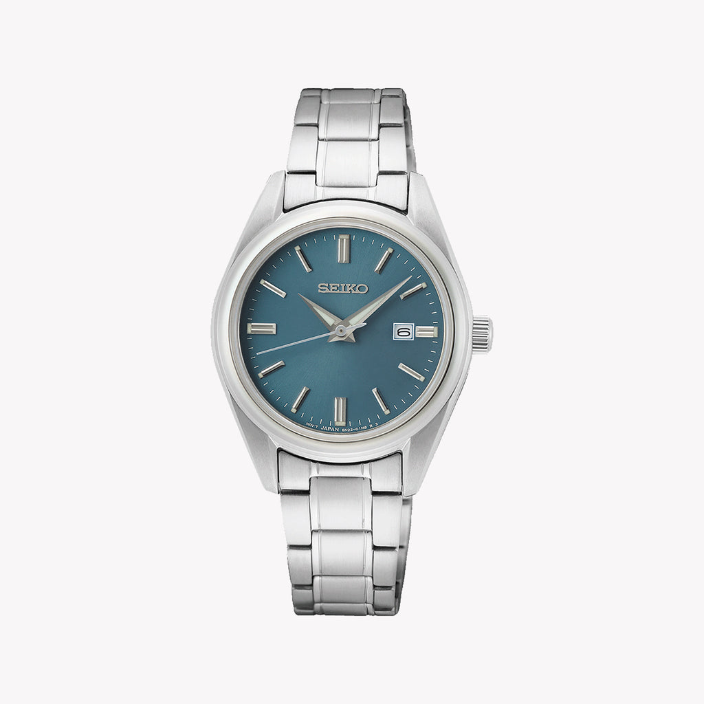Seiko Women's Stainless Steel, Blue/Silver | Sur531p1