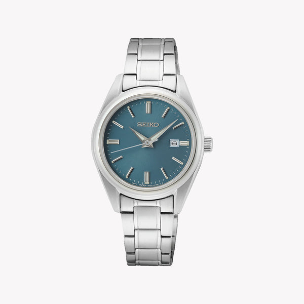 Seiko Women's Stainless Steel, Blue/Silver | Sur531p1 by i-watch