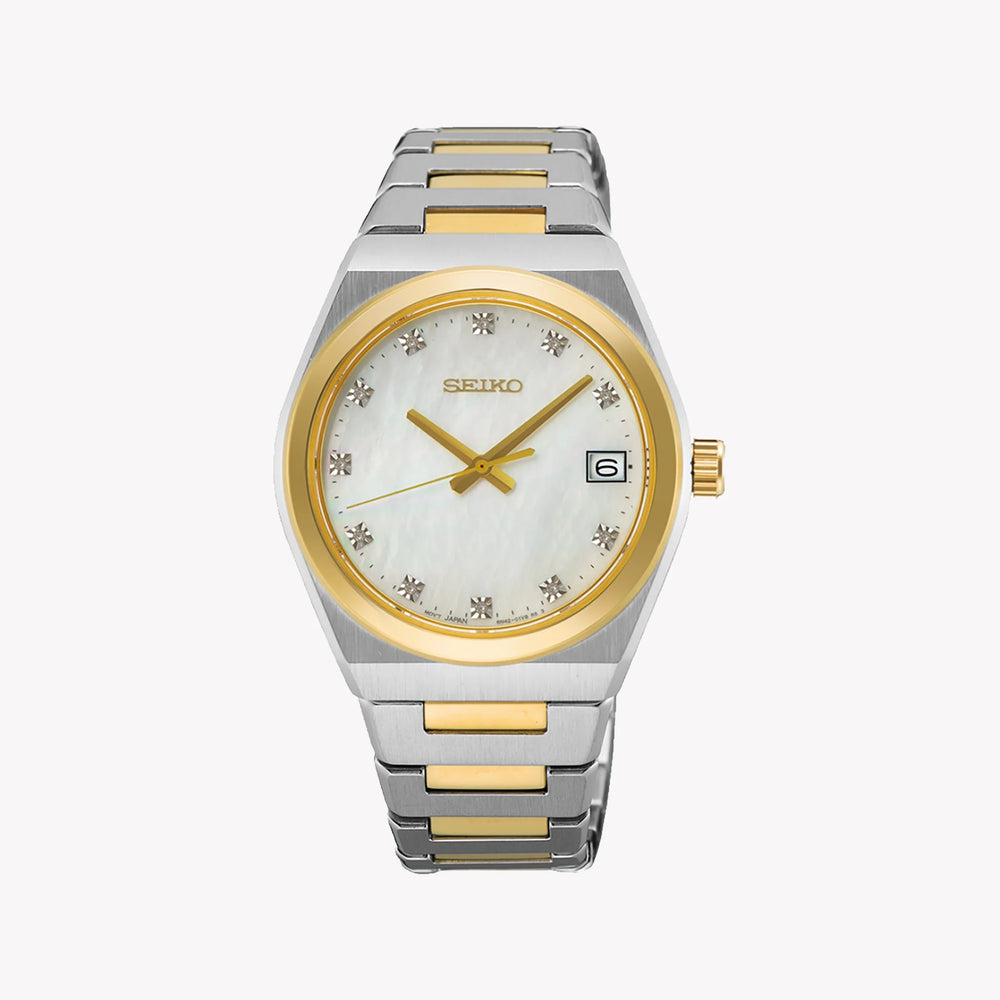Seiko Women's Gold & Silver Stainless Steel Watch Sur604p1 by i-watch