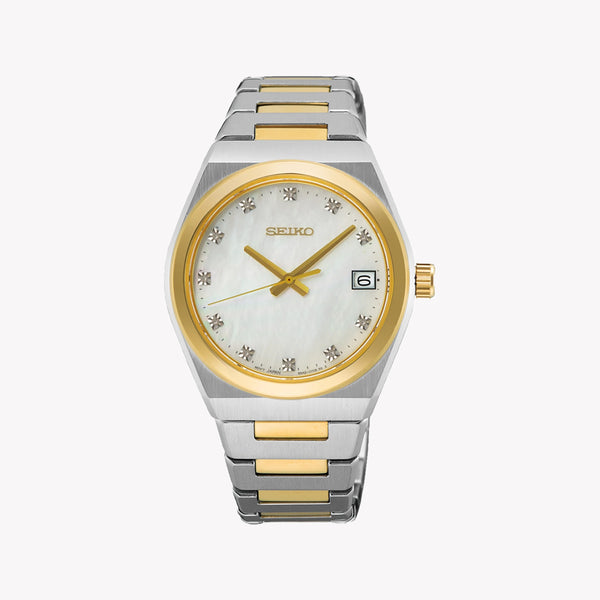 Seiko Women's Gold & Silver Stainless Steel Watch Sur604p1 by i-watch