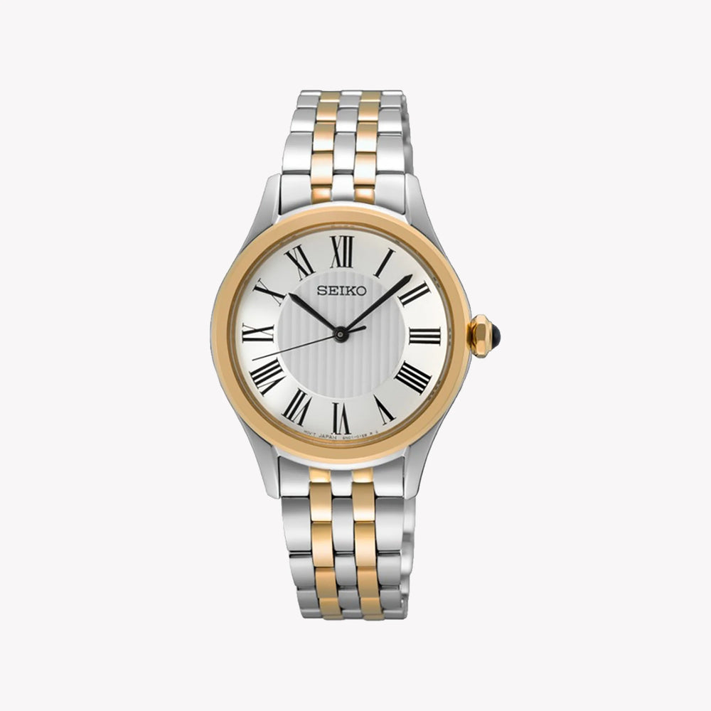 Seiko Women's Gold & Silver Stainless Steel Quartz Watch | Sur612p1 by i-watch