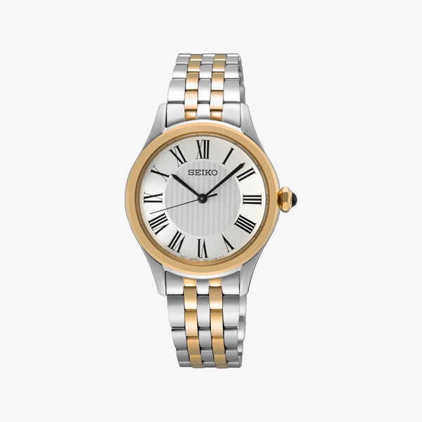 Seiko Women's Gold & Silver Stainless Steel Quartz Watch | Sur612p1 by i-watch
