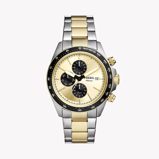 FOSSIL Men's Stainless Steel Silver & Gold Watch | FS6126