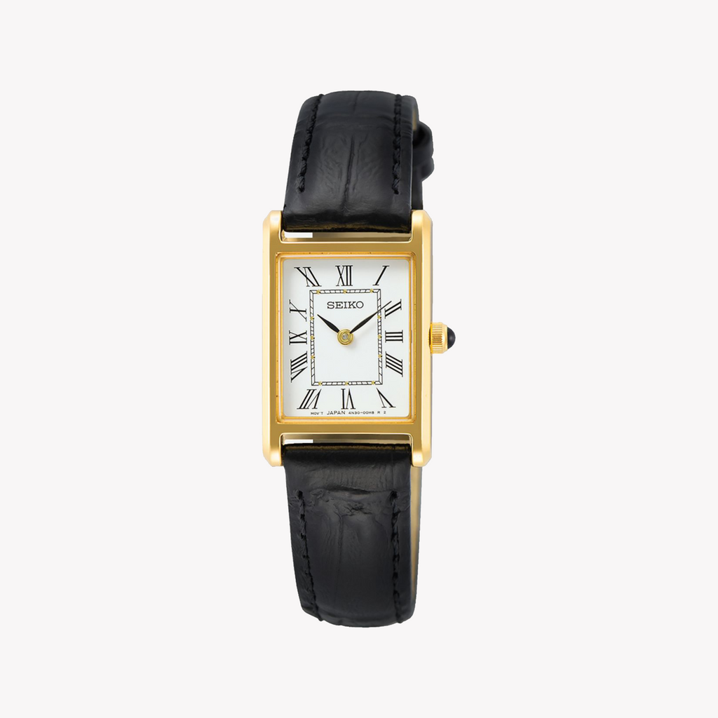 Seiko Women's Gold/Black Stainless Steel Watch | Swr054p1