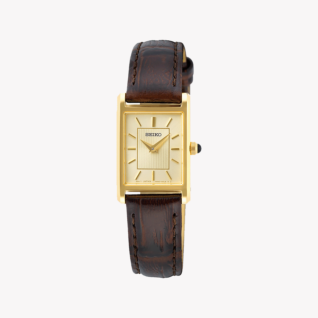 Seiko Women's Gold, Leather Watch | Swr066p1