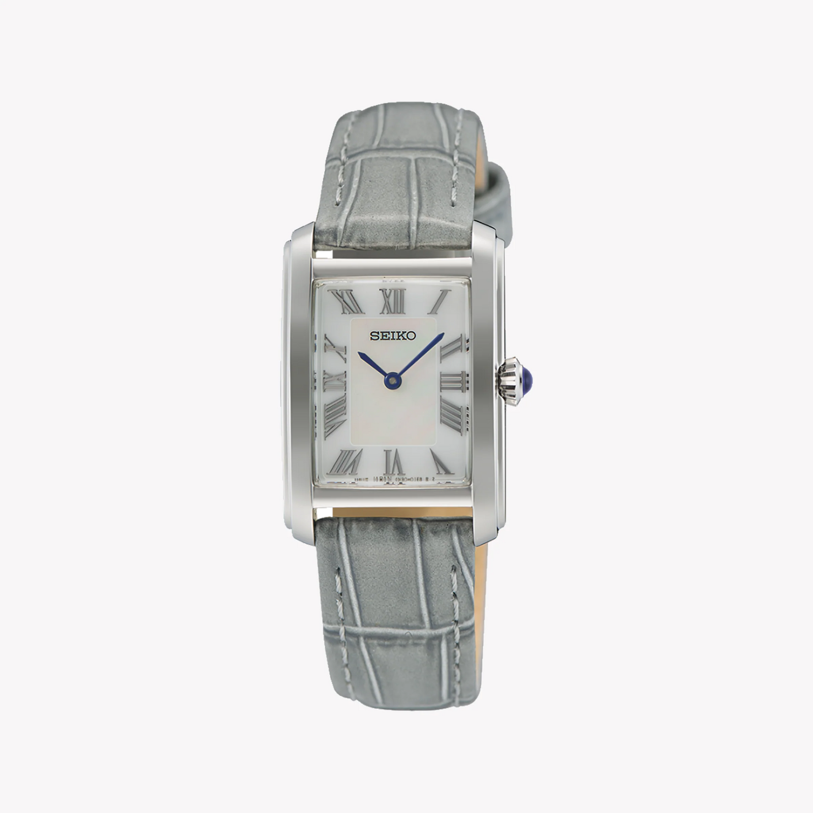 SEIKO Women's Stainless Steel/Leather, Silver/Grey | SWR099P1 by i-watch