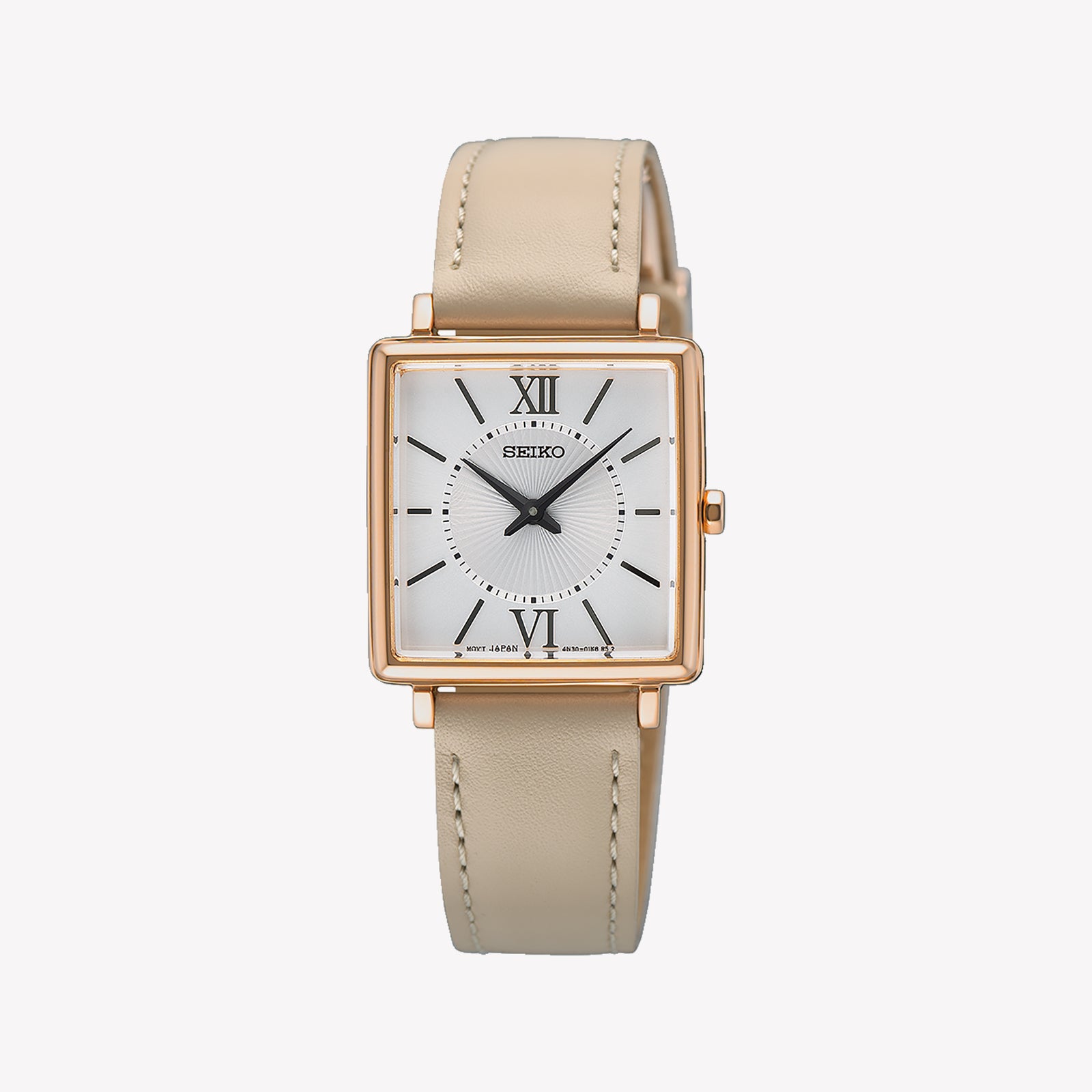 Seiko Conceptual Quartz Rose Gold White Dial Women's Watch