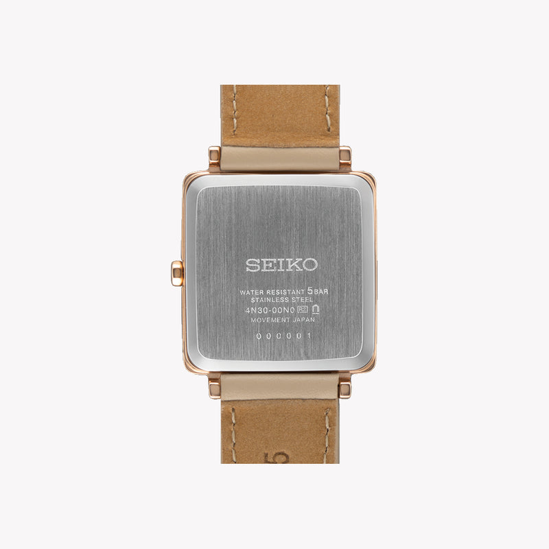 Seiko Conceptual Quartz Rose Gold White Dial Women's Watch