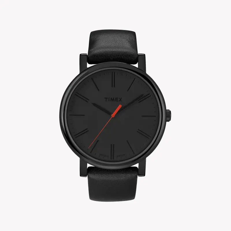 Timex Men's Brass Black Watch, Leather Band | T2N794