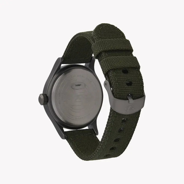 Timex Expedition Scout T49961 - Men's Rugged Green Fabric & Black Dial Watch With Indiglo Night-Light