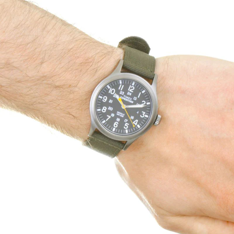 TIMEX Expedition Scout T49961 - Men's Rugged Green Fabric & Black TIMEX Expedition Scout T49961 - Men's Rugged Green Fabric & Black