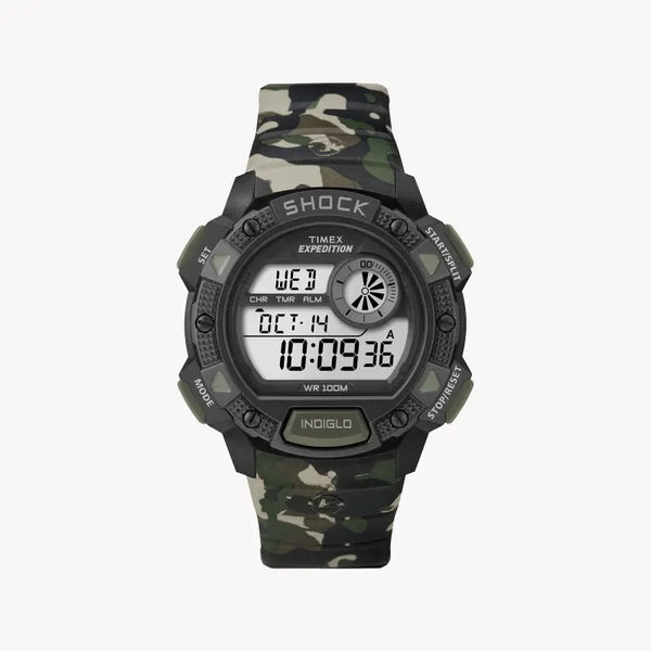 Timex Men's Camouflage Resin Watch, Digital Dial | T49976