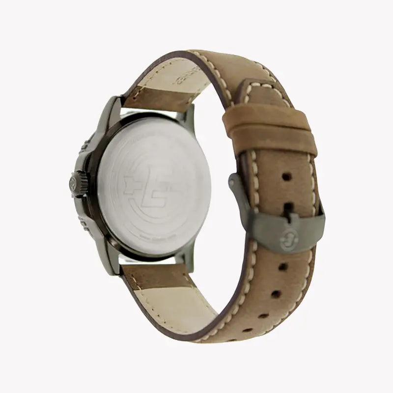 Timex Expedition T49990 - Rugged Leather & Brass Men's Watch With Indiglo Night-Light