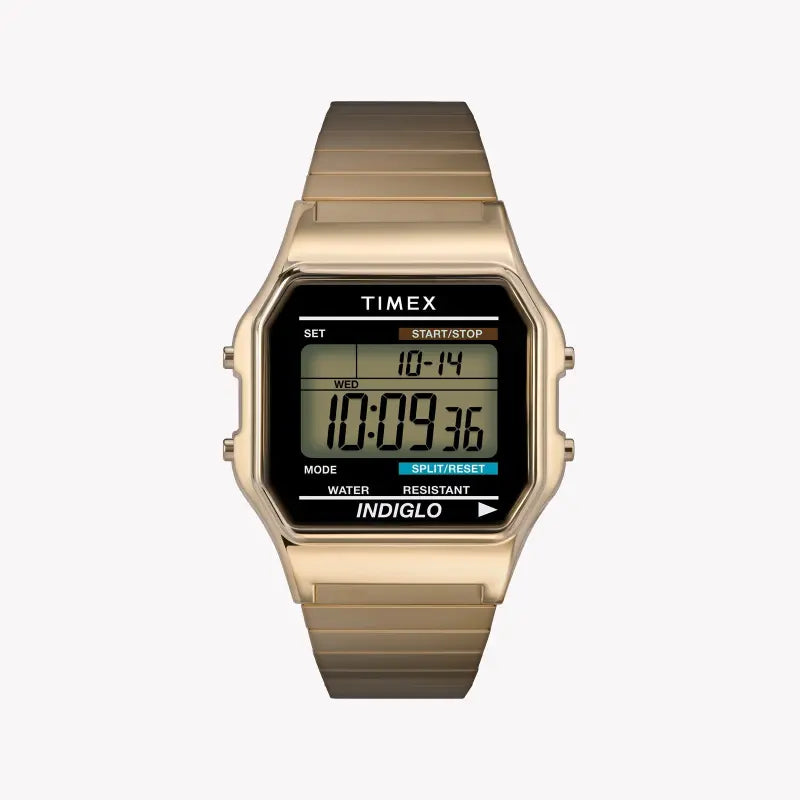 TIMEX T78677 MAIN STREET CLASSIC – ELEGANTE DIGITALE GOLD-HERRENUHR