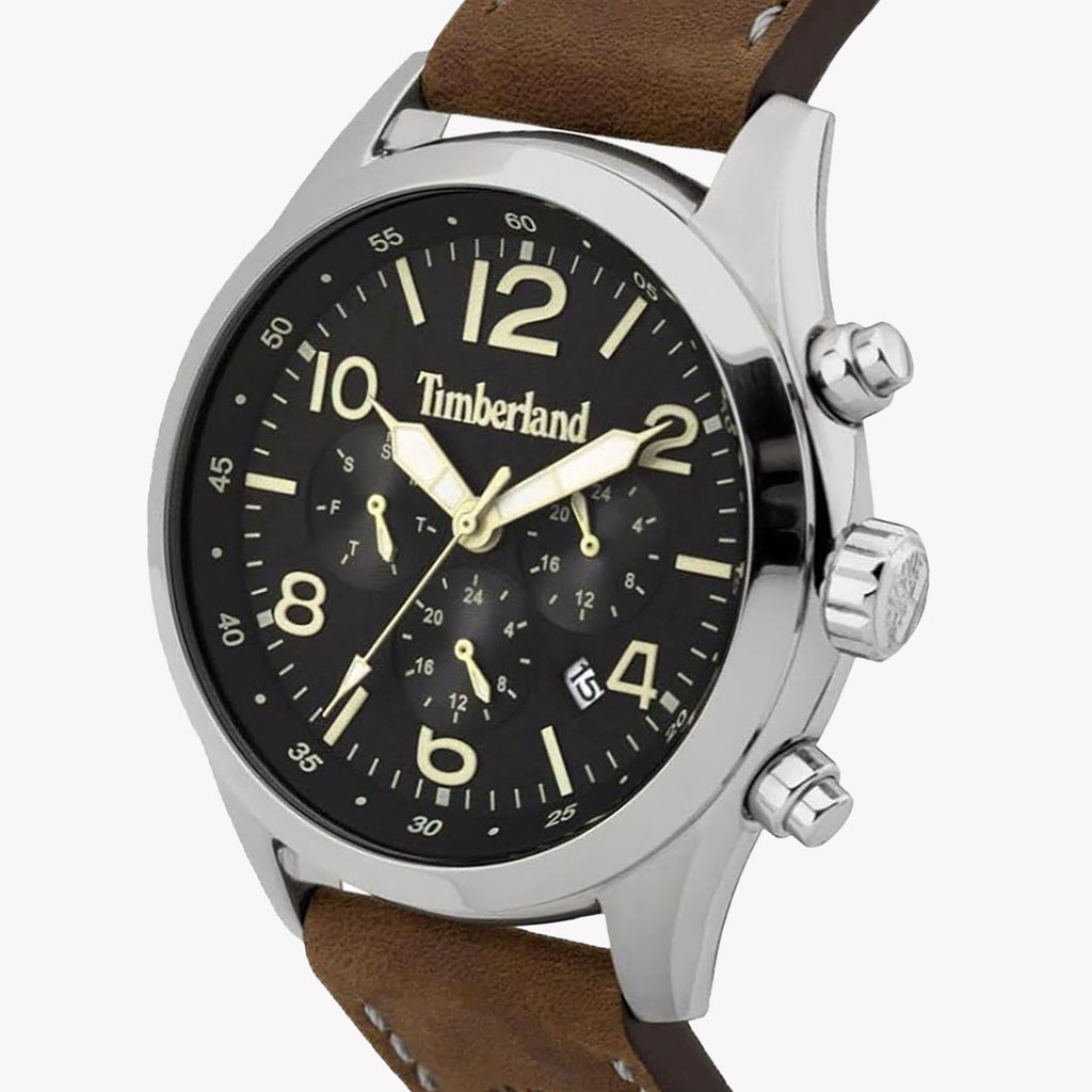 Timberland Men's Stainless Steel Brown Leather Watch | Tbl15249js02