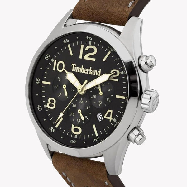 Timberland Men's Stainless Steel Brown Leather Watch | Tbl15249js02 by i-watch