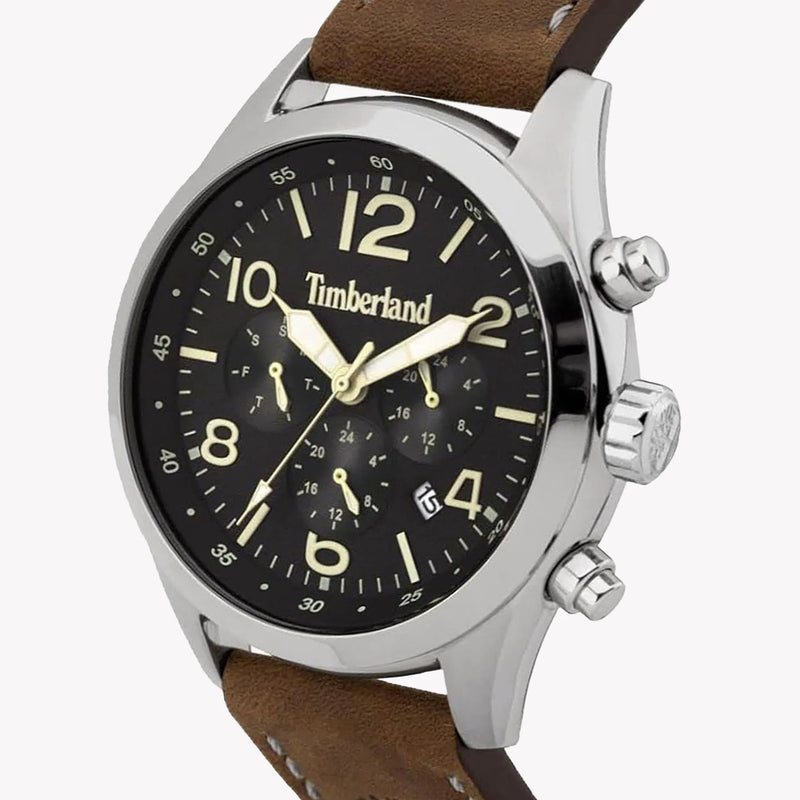 Timberland Men's Stainless Steel Brown Leather Watch | Tbl15249js02 by i-watch
