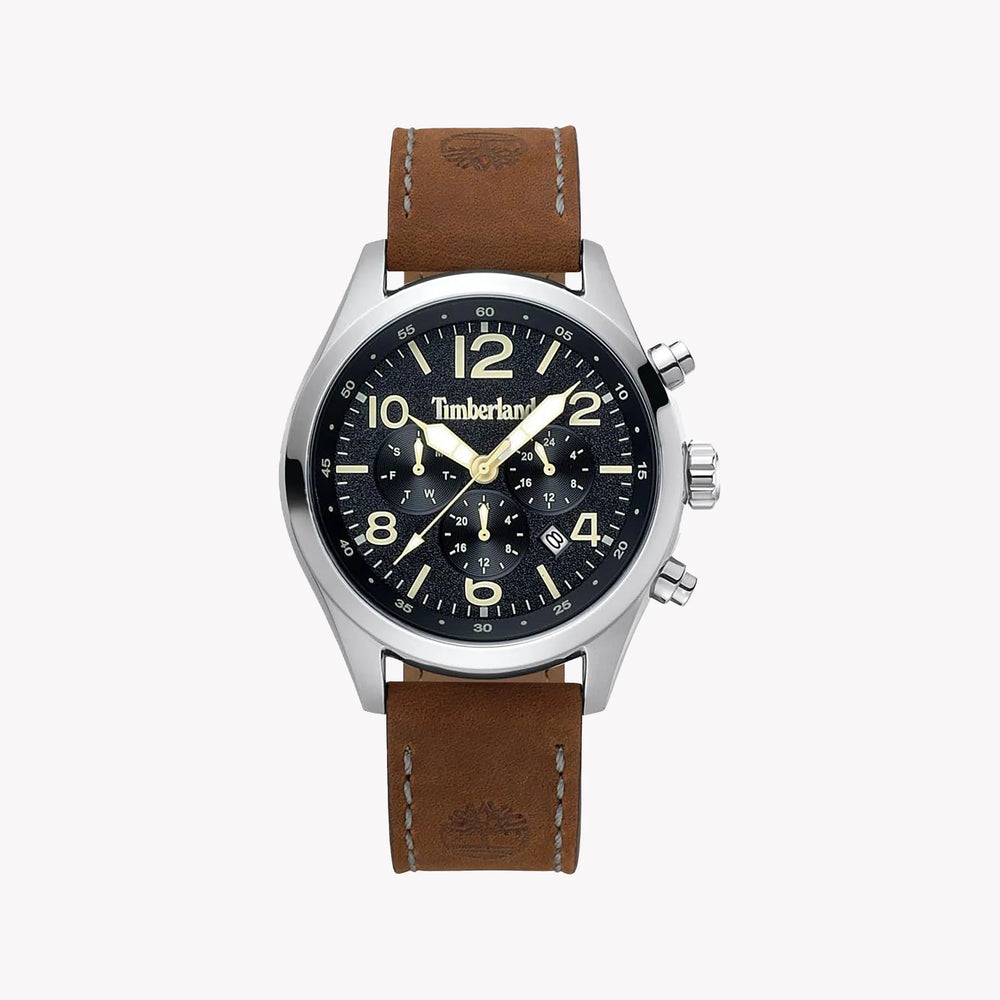 Timberland Men's Stainless Steel Brown Leather Watch | Tbl15249js02 by i-watch