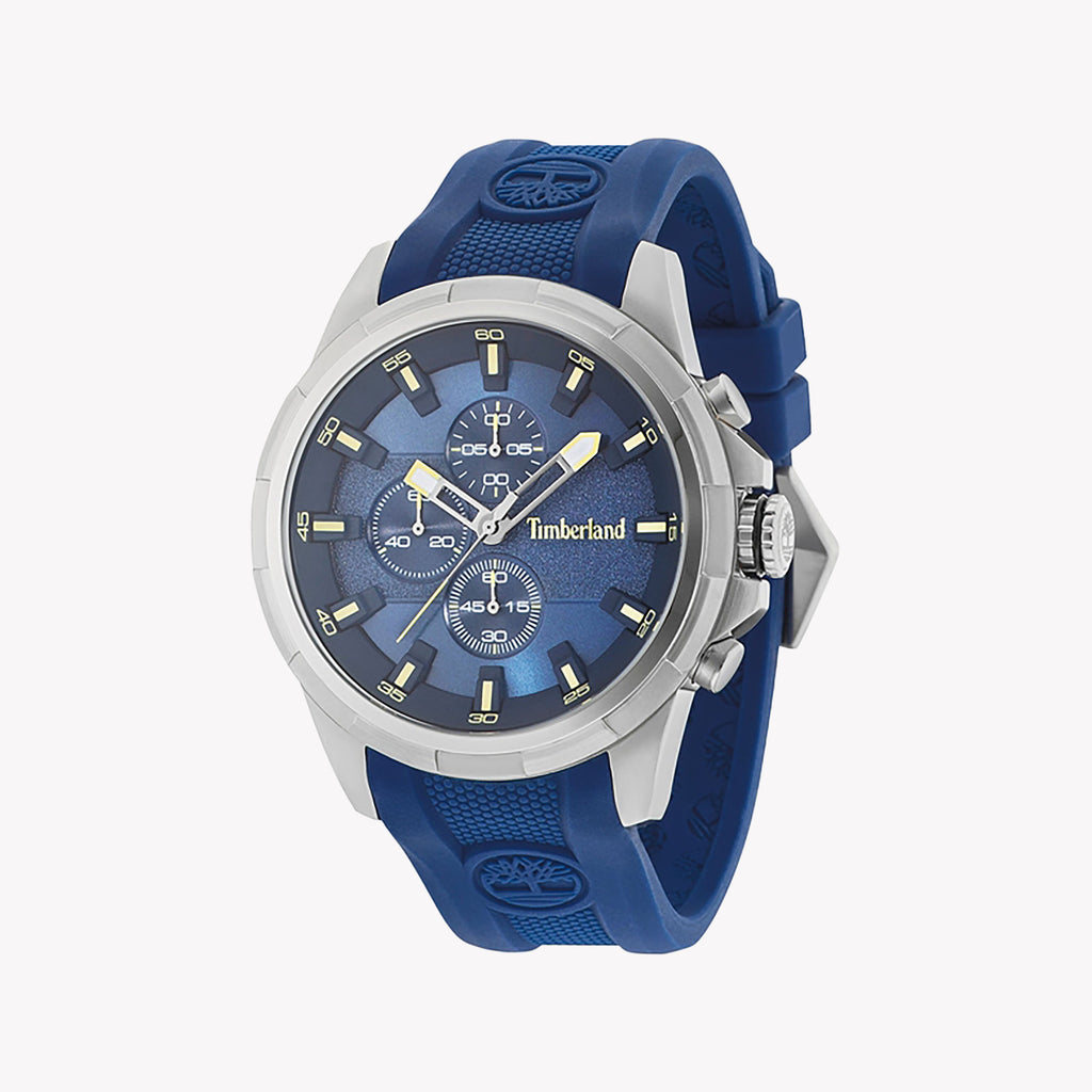 Timberland Men's Blue Rubber & Stainless Steel Watch | Tbl15253js03p