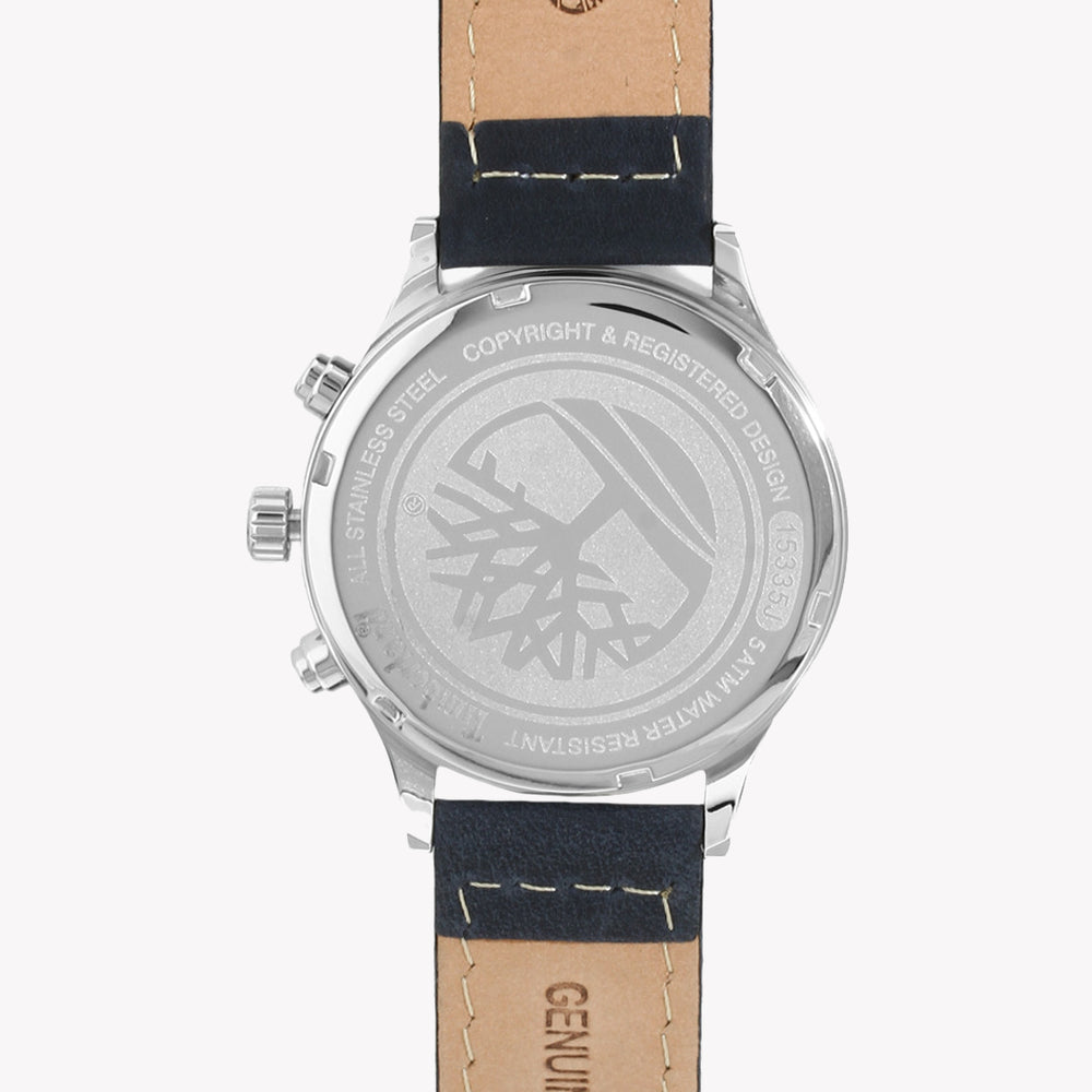 Timberland Men Navy Blue Genuine Leather Analogue Watch TBL.15335JS/07