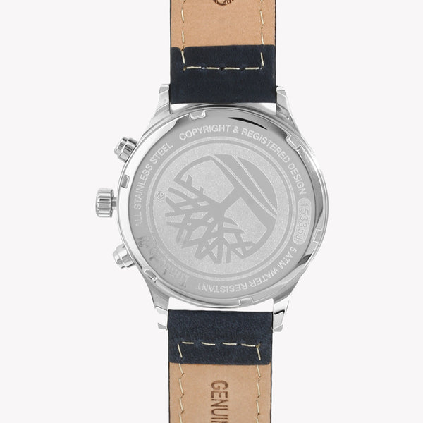 Timberland Men Navy Blue Genuine Leather Analogue Watch TBL.15335JS/07